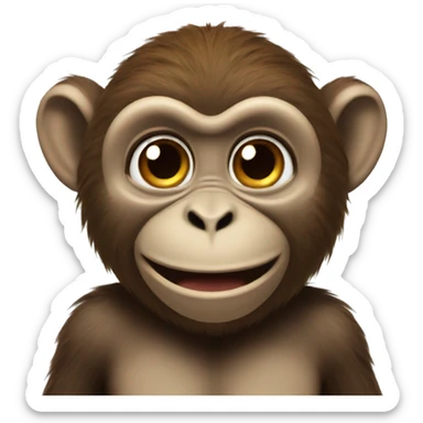 Monkey saying Happy Hump Day sticker