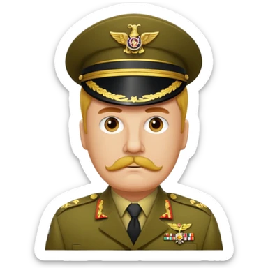 Colonel mustard - army uniform sticker