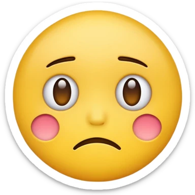 emoji triste sticker