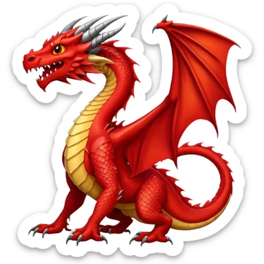 Ejderha red sticker