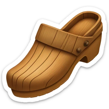 Wooden clogs sticker