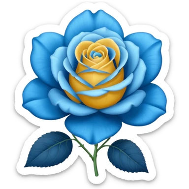Una rosa azul sticker