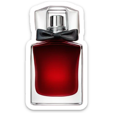Dark red Dior parfum  sticker