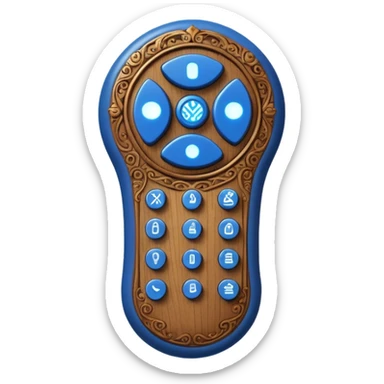 Wizard's remote control sticker