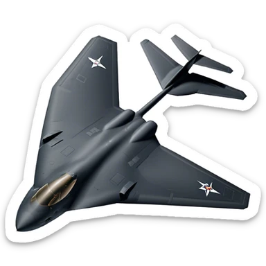 Military Bomber - B-2 Spirit - Northrop Grumman (Model Year: 2021) (Iconic colour: Stealth black) sticker