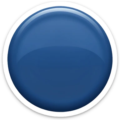 navy blue circle emoji, i want to use it for a message sticker
