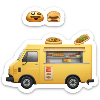 Toyota 86 1973 food truck  sticker