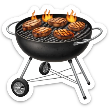 Barbecue Grill Food sticker