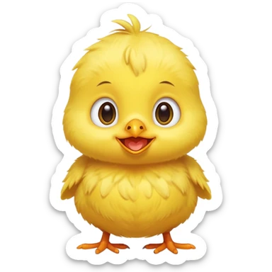 جوجه شیطون

Playful mischievous baby chick Lex, cheeky smile, bright eyes, round fluffy body, emoji style sticker