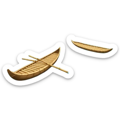 Li River Guilin with karst mountains and bamboo raft, simplified emoji style with bold outlines and bright colors, cartoon style limestone peaks with river sticker