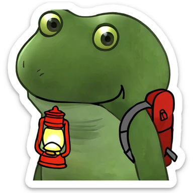 tent flipped upside down sticker