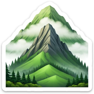Like a foggy oregon mountain  sticker