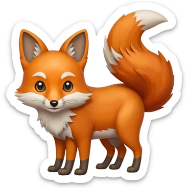 Vulpes Lupus Lagopus Cuniculus Felis Catus, (full body) sticker