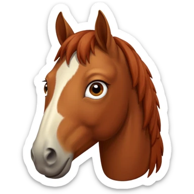 pleading horse sticker