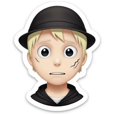 Death the kid from soul eater  sticker
