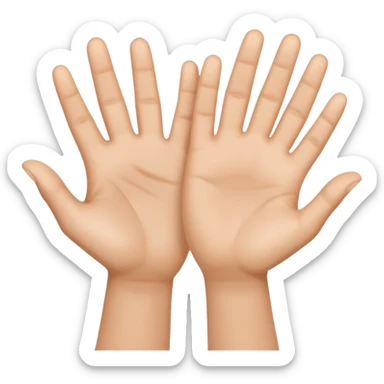 positive hands sticker
