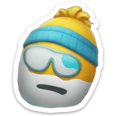 Chat dans une piscine sticker