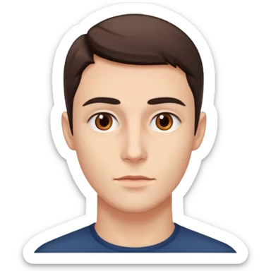 A person who has the sharpest jawline sticker