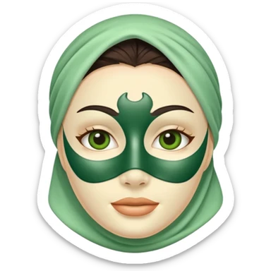 skin care masque soin visgae  sticker