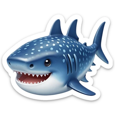 Whale shark cute sticker