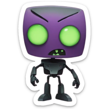 Invader zim sticker