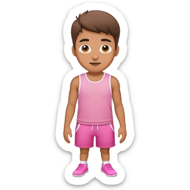 Guy in pink shorts sticker