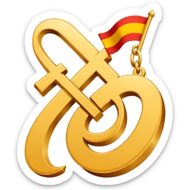 
symbol translation from Arabic to Spanish, that shows one leter or symbol from each language sticker