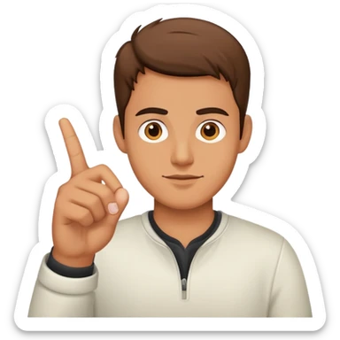 a guy flipping u off sticker