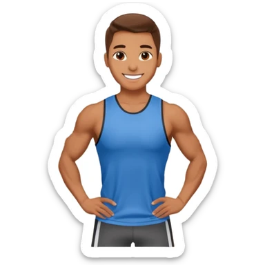 the personal trainer teaching students at the gym sticker