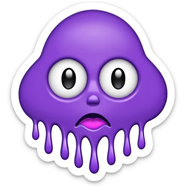 just the word "bitch" written in purple sticker