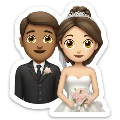homme qui demande une fille en mariage sticker