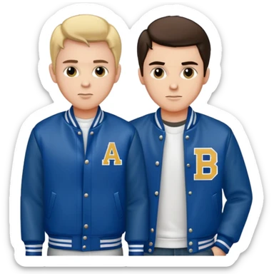 Create me an image of bob and pony boy from the outsiders sticker