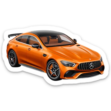 Mercedes amg gt 63 orange colour sticker