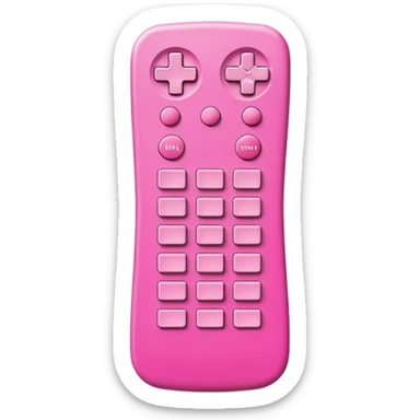 Pink TV remote  sticker