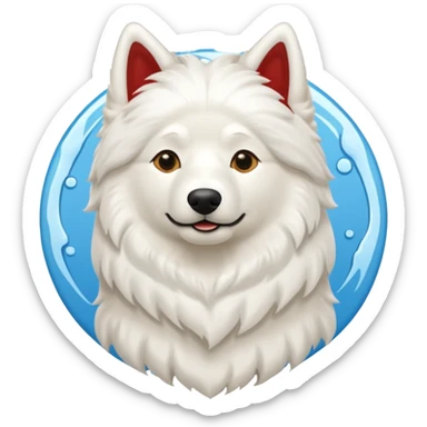 Haz a un samoyedo con mezcla de leon sticker