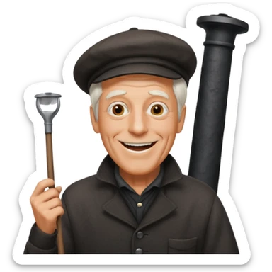 Dick Van Dyke chimney sweep  for discord  sticker