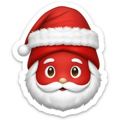 gorro do papai noel, apenas o gorro sticker