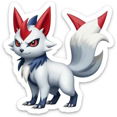 Cool Edgy Absol-Zangoose-Sneasel-Quilava, full body sticker