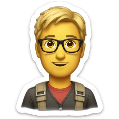 Upgraded nerd sticker