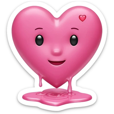 Sassy scents pink wax melt heart sticker