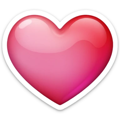 A simple heart emoji ❤️ with gradient colors sticker