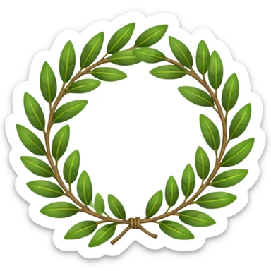 Est-ce que tu peux créer un emoji de couronne de laurie sticker