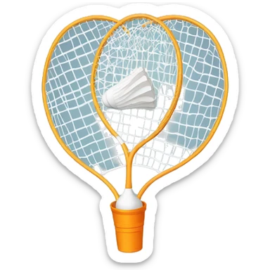 A badminton shuttlecock  sticker