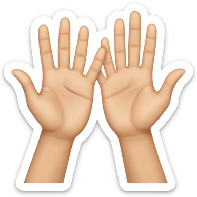 positive hands sticker