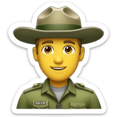 male marine park ranger sticker