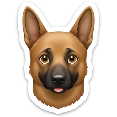Belgian Malinois Dog that’s mixed with a German shepherd dog sticker