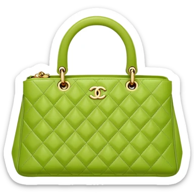 Green pistachio color Chanel handbag sticker