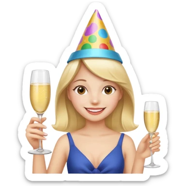 A partir de celle image cree une version pareil mais joyeux  sticker