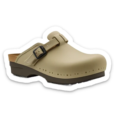 Birken stock Boston clog khaki beige color sticker