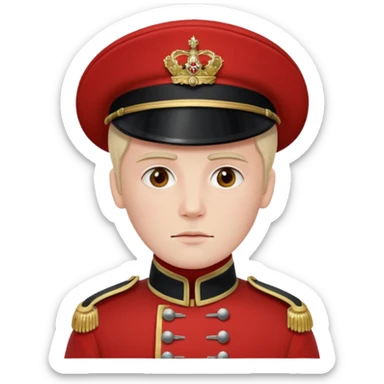 British soldier 19 century opium war sticker